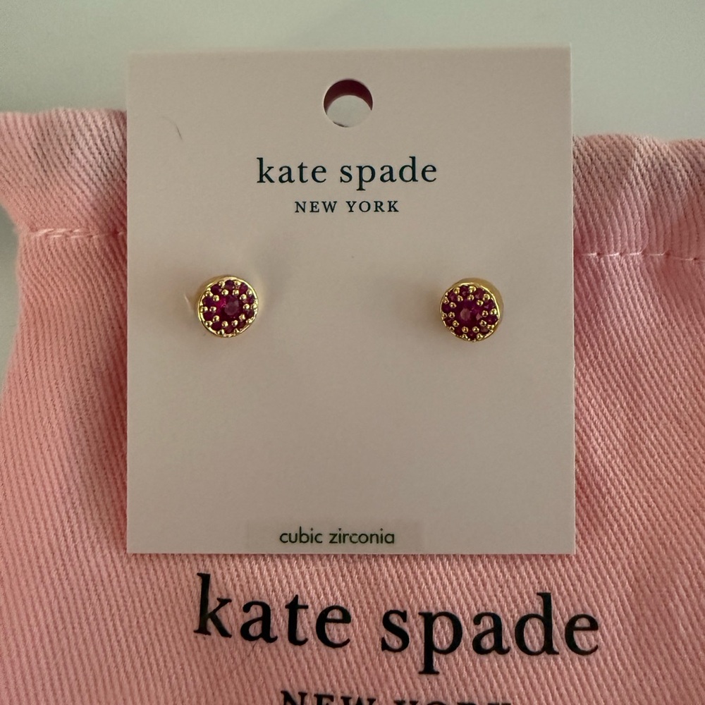 NWT Kate Spade Something Sparkly Pave Stud Earrings